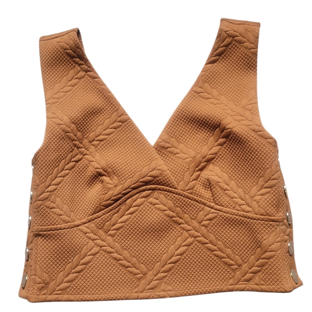 Anthropologie Maeve Rust Top SzXs NWOT